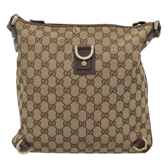 GUCCI GG Canvas Abbey Shoulder Bag Beige Gold 131326 Auth bs26658 - Picture 2 of 16